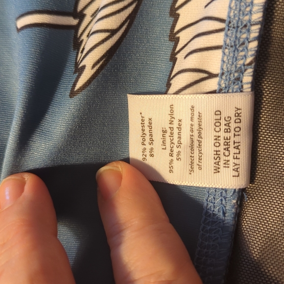 Nettle's Tale swim skirt | Blue Floral | 4X - Picture 13 of 13